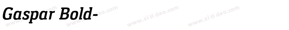 Gaspar Bold字体转换